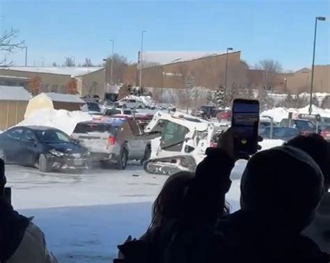 lincoln home depot skid steer|Man arrested after ramming Bobcat into police SUV at Home .